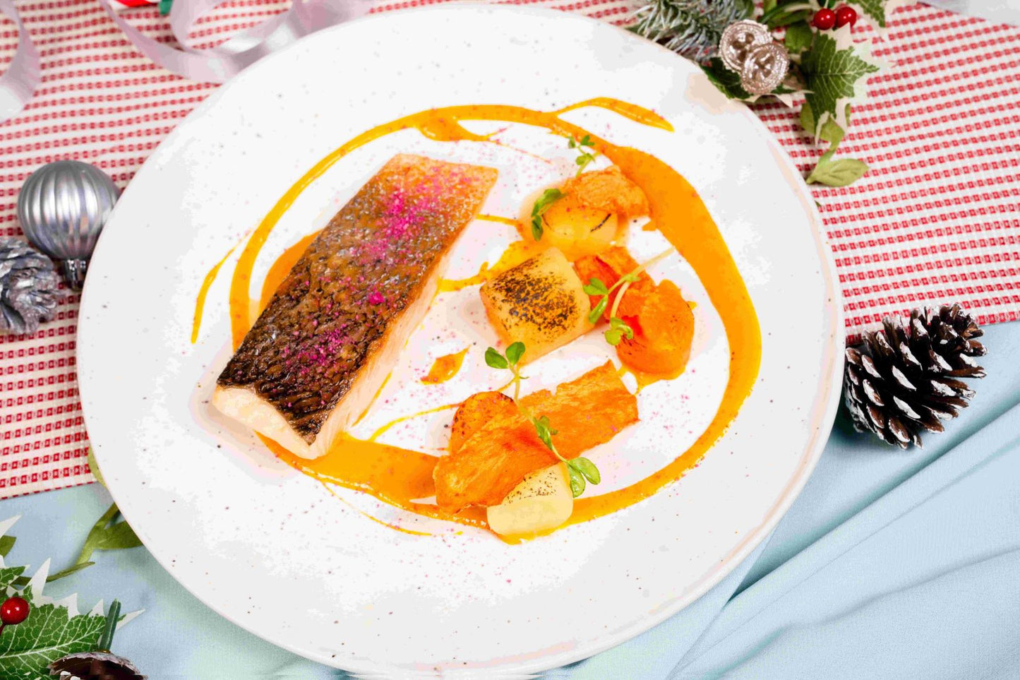 Salmon with Yuzu Cream Sauce