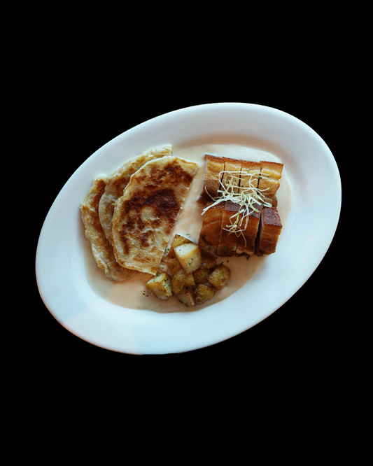 roasted lemongrass iberico pork belly