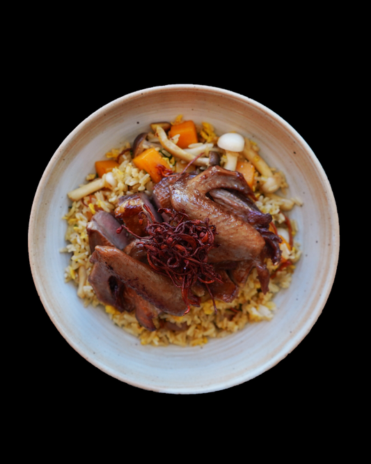 house-roasted pigeon shimeji
