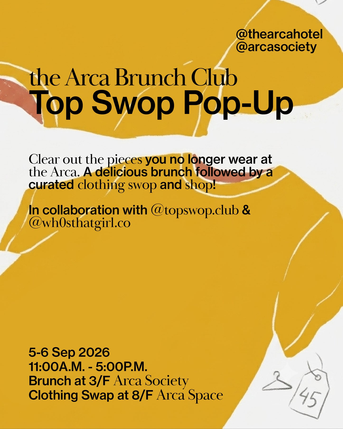 Vintage Market Hong Kong: Top Swop Pop-up at the Arca Brunch Club | 5-6 Sept