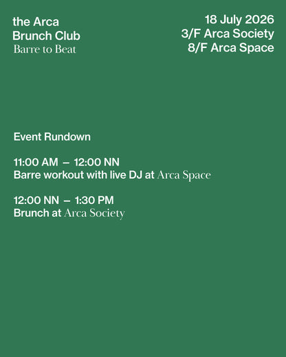 the Arca Brunch Club: Music Series — Barre to Beat Experience | 18 July
