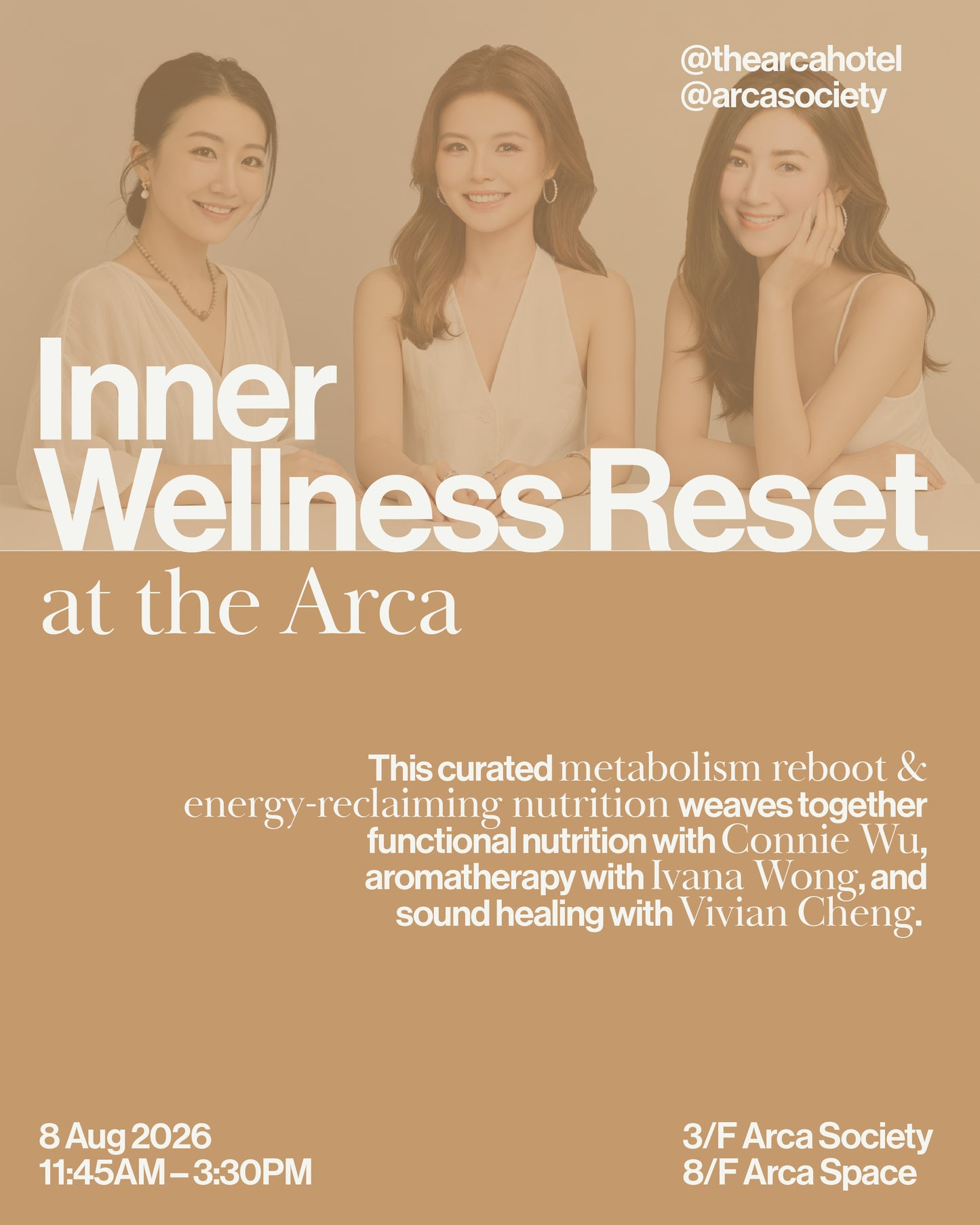 Inner Wellness Reset at the Arca | Stop running on empty | 8 Aug