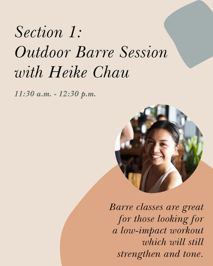 Barre & Blend Workshop @ the Arca