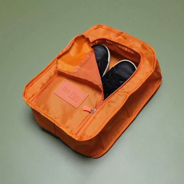 Buy Mockery Waterproof Shoes Clothing Bag Convenient Travel Storage Nylon  Portable Organizer Easy Carry Shoe Pouch, Zippered Travel Shoe Bags,  Foldable Waterproof Shoe Pouches Organizer (Orange) at Amazon.in